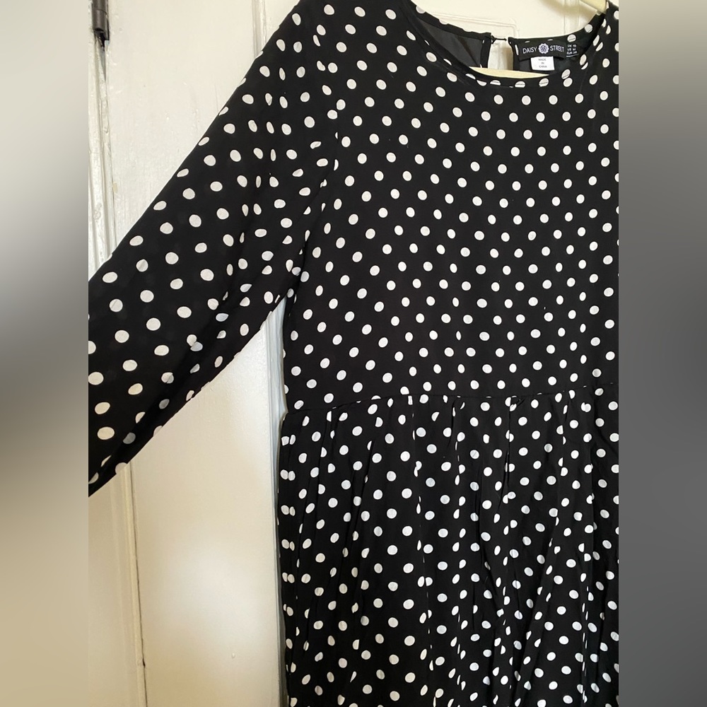 Black Polka Dot Maxi Dress